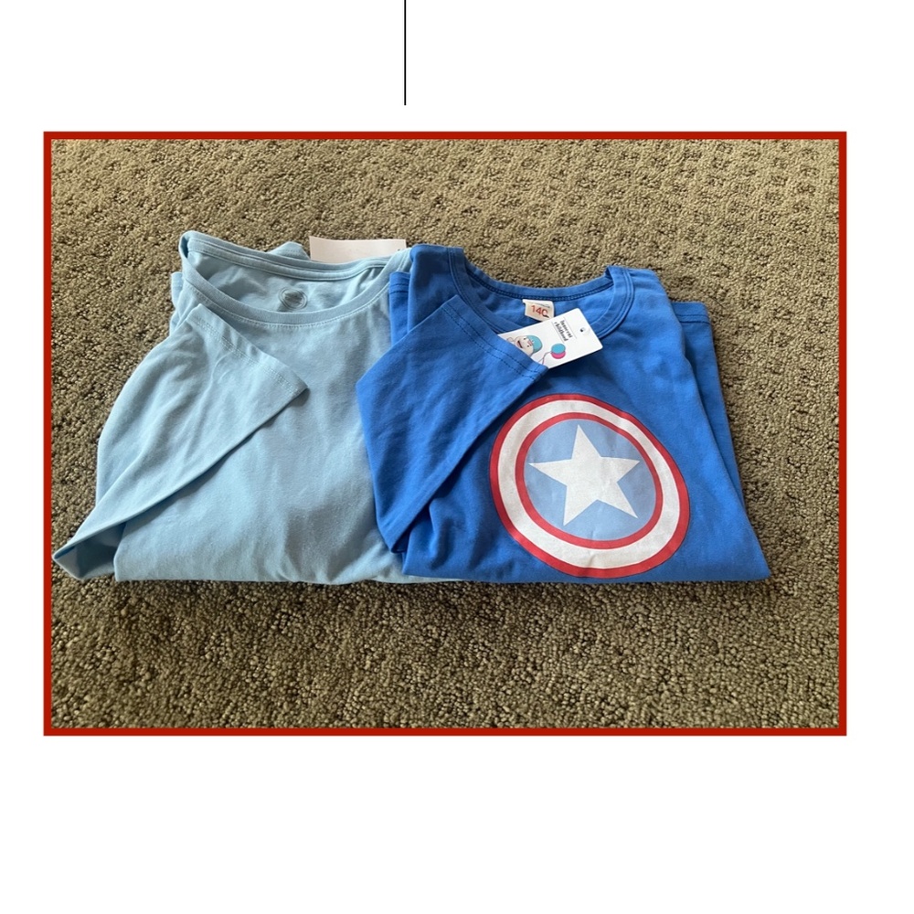 Girl's long sleeve T shirts bundle of 2  NEW WITH TAGS size 10/12 and size 140